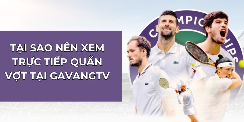 Tại sao nên xem trực tiếp quần vợt tại GavangTV